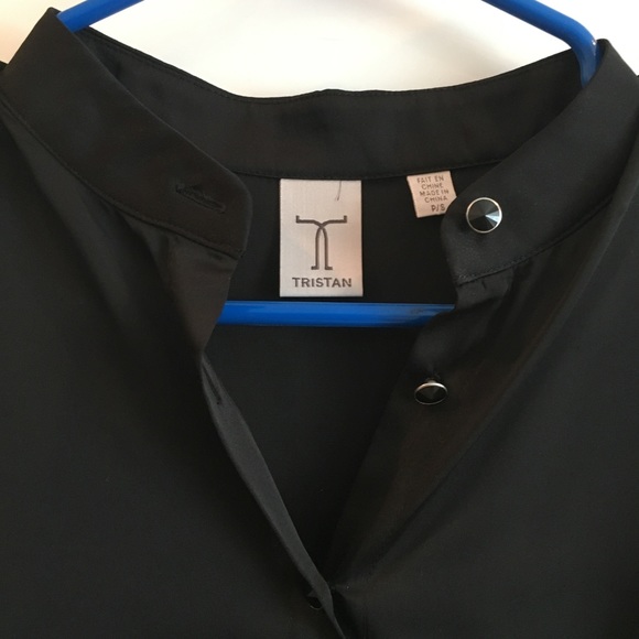 Tristan America | silky black blouse - Picture 3 of 4